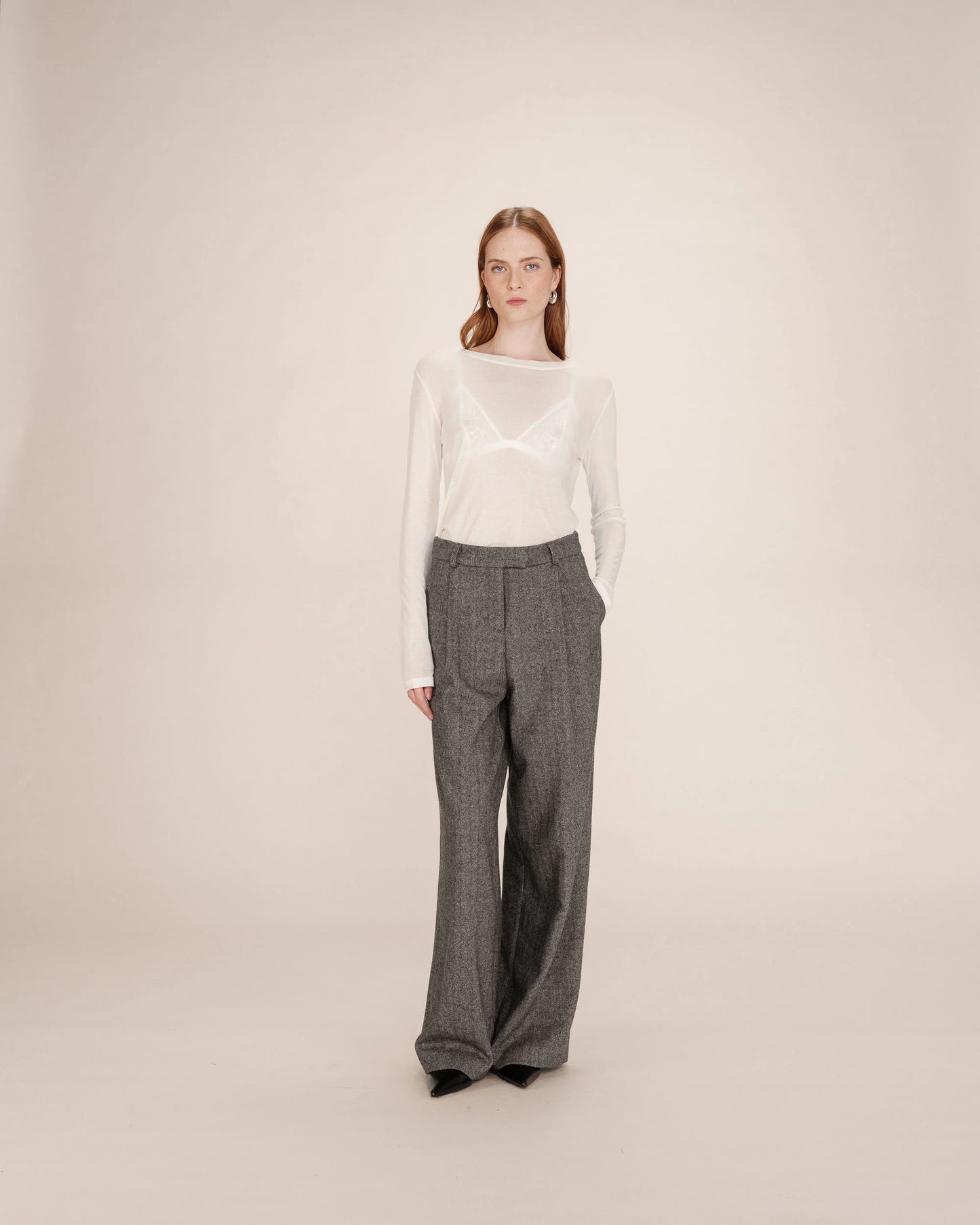 TONI IVORYSHEER JERSEY TOP