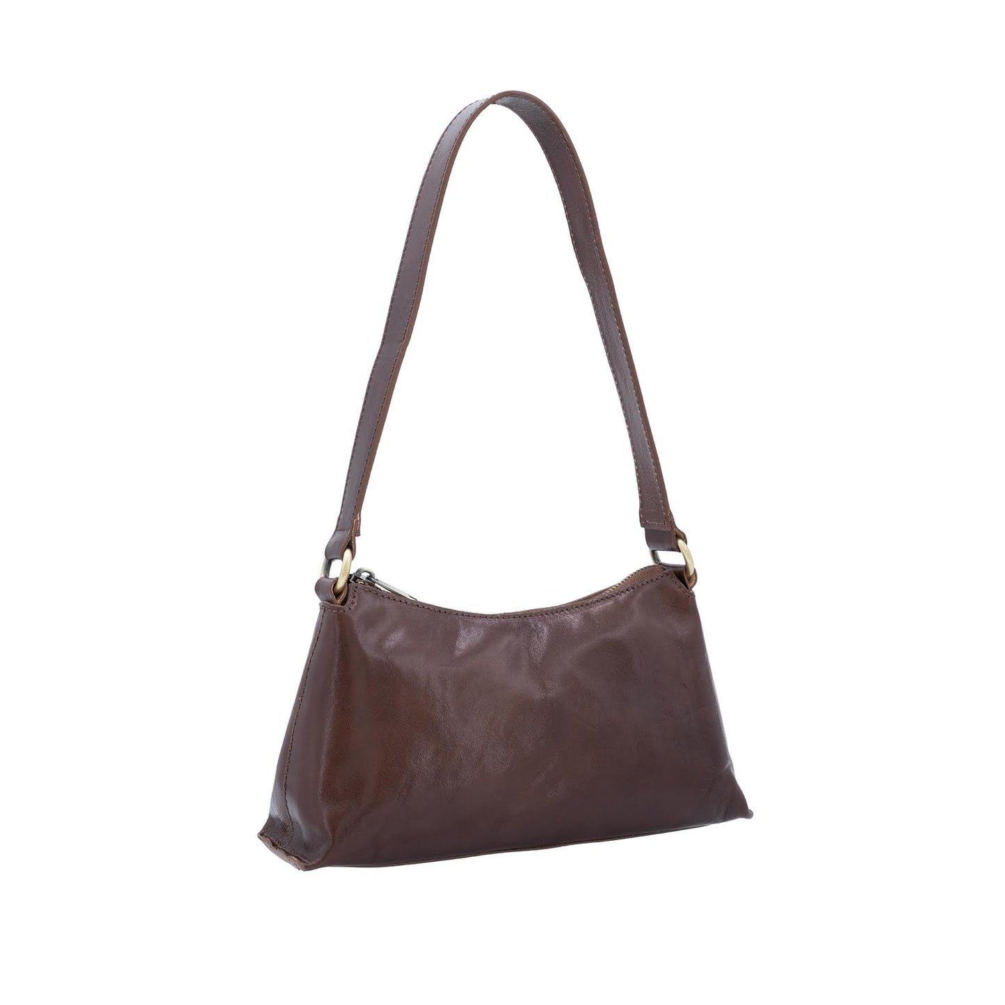 Tamponato Leather Small Handbag Chocolate