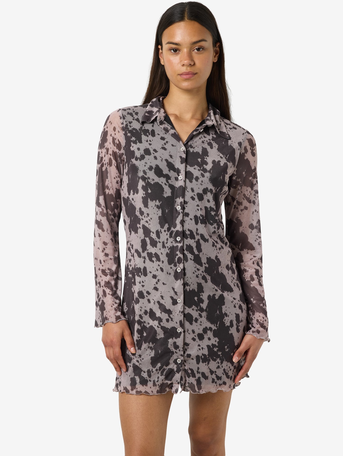NMGRACIE MESH SHIRT DRESS