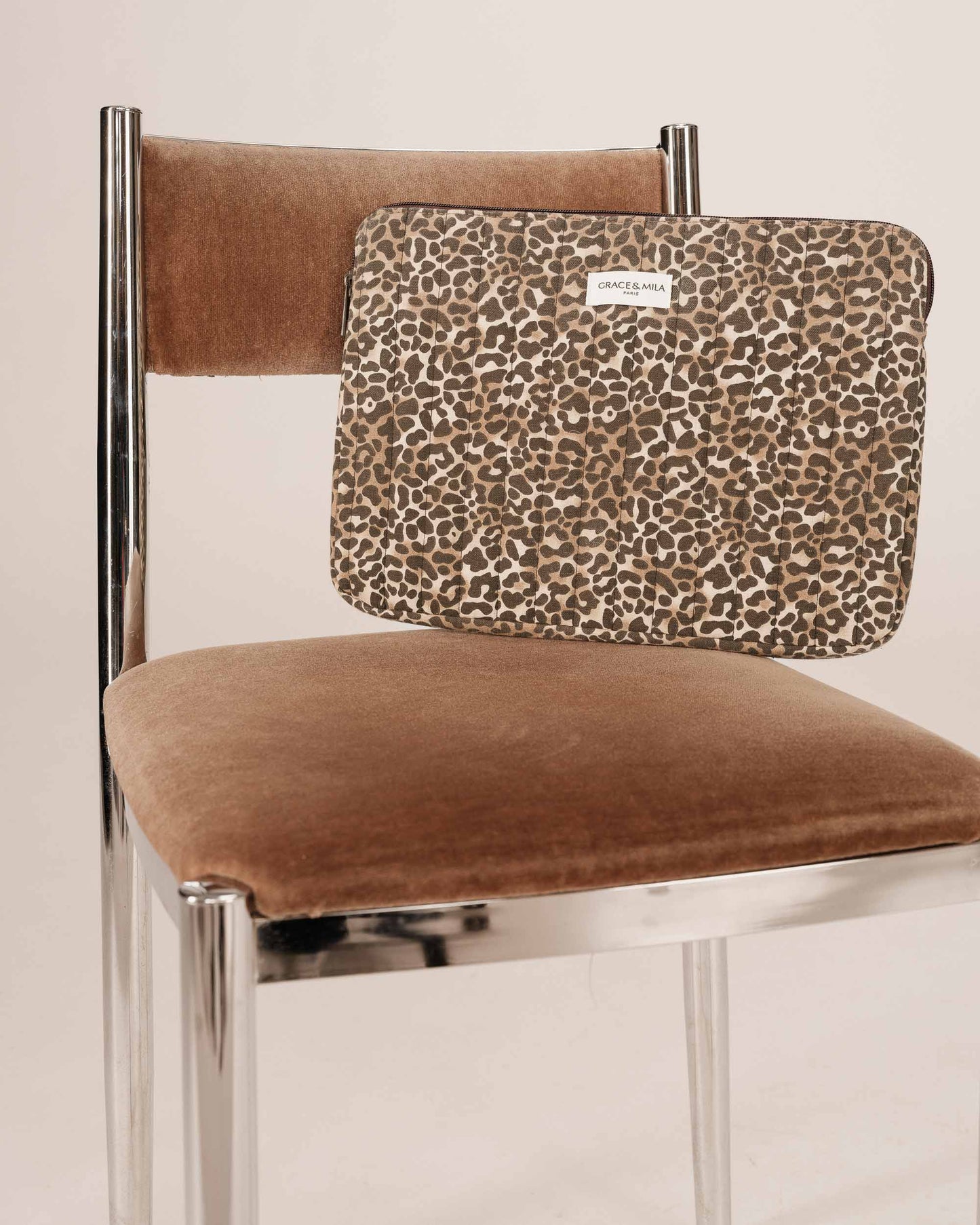 LAPTOP SLEEVE LEOPARD SHERRY