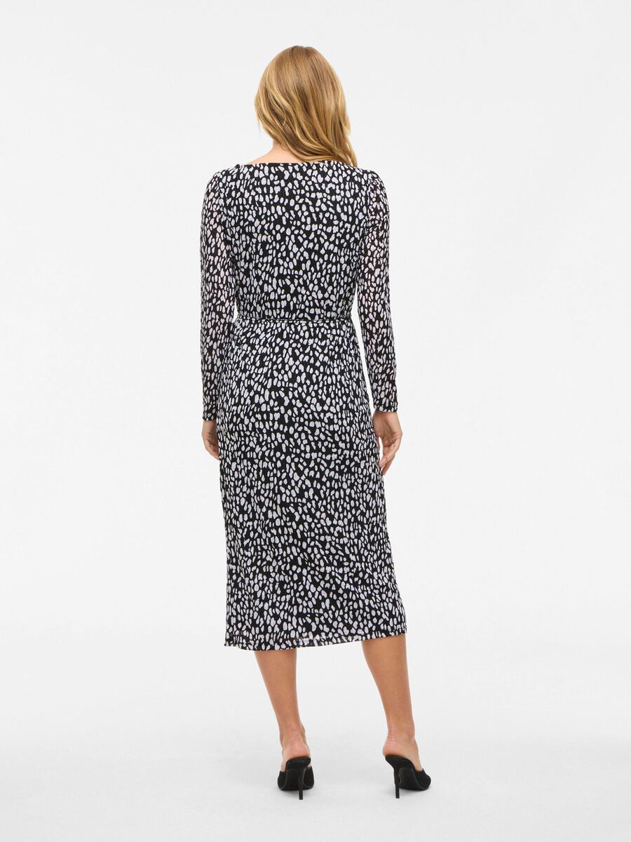 VILARINE BOATNECK MIDI DRESS