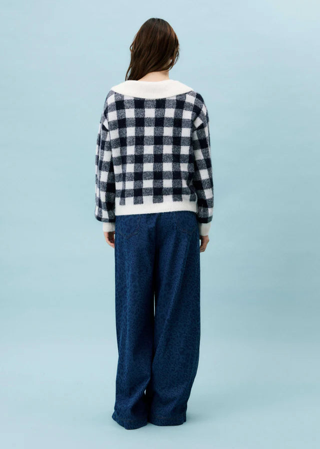 BOURGEON CARDIGAN NAVY BLUE