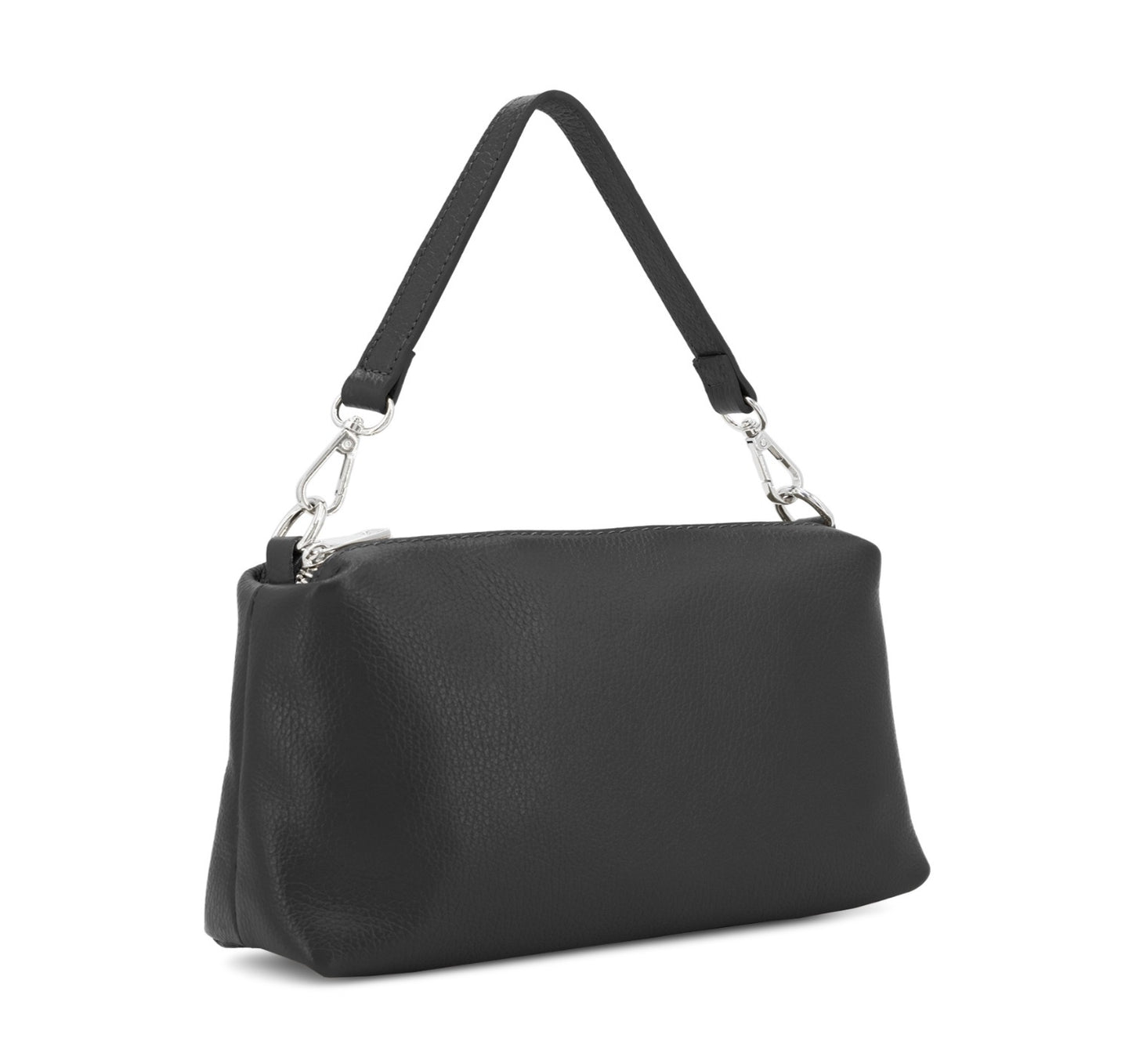 Leather Double Compartment Crossbody Bag