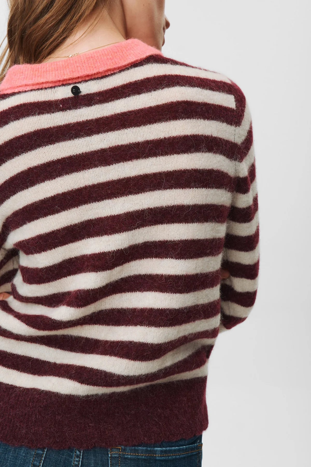 NUCIARA RIETTE STRIPE PULLOVER