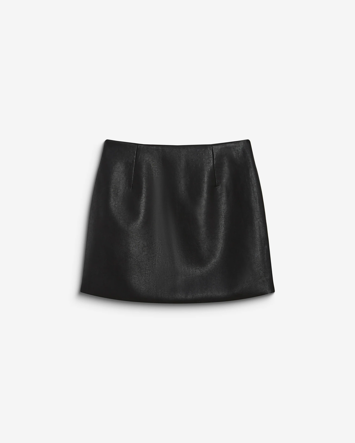 FAUX LEATHER MINI SKIRT BLACK BETTY