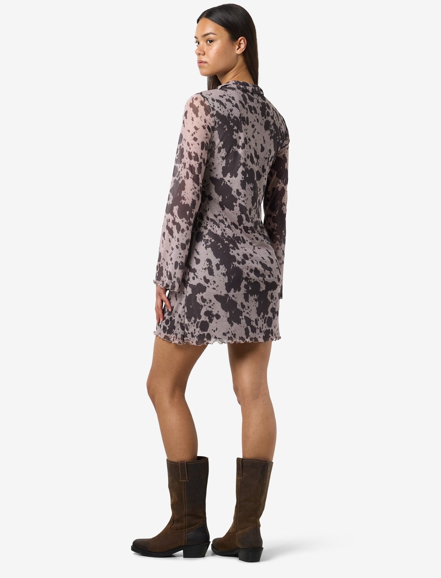 NMGRACIE MESH SHIRT DRESS