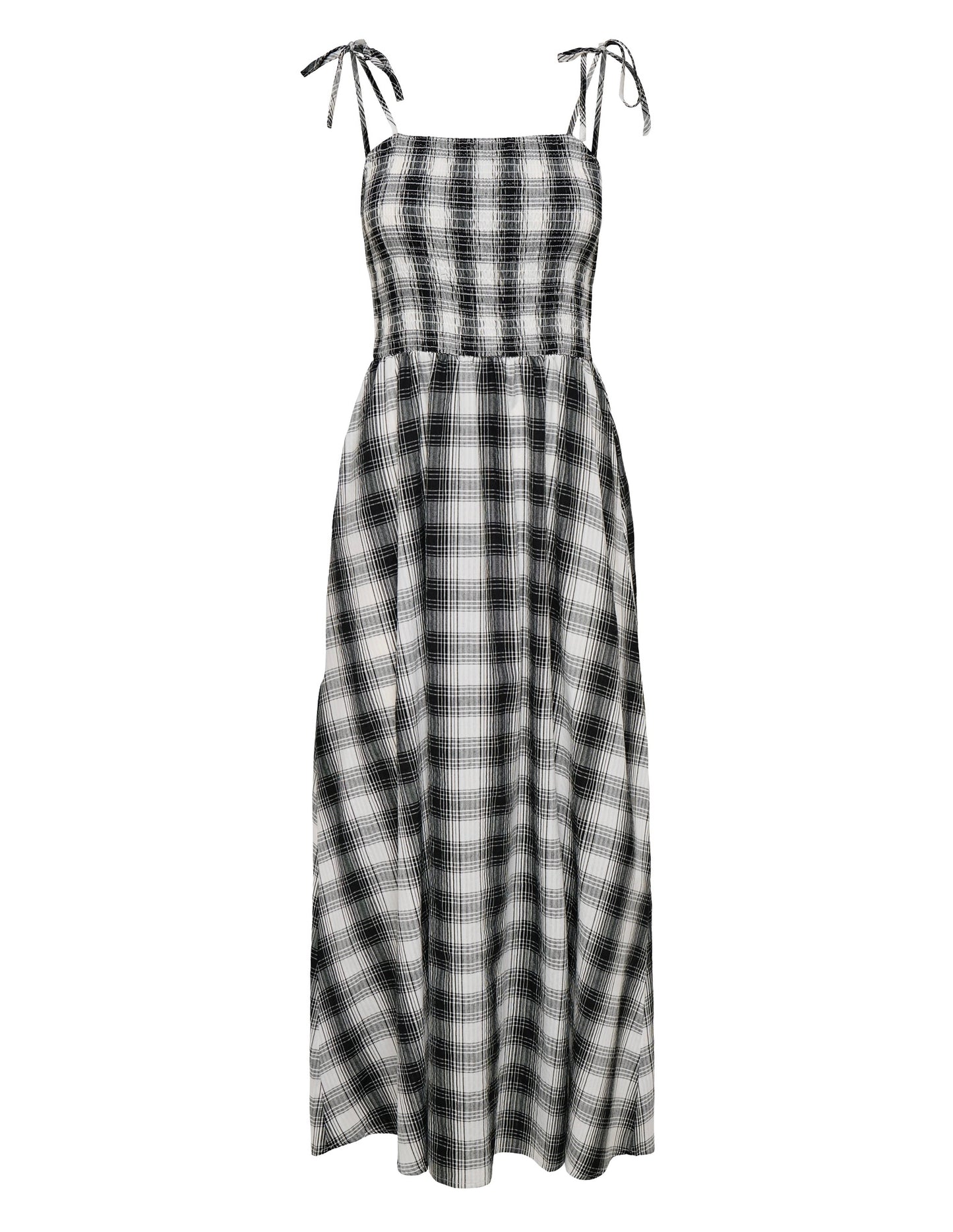 ONLMADDY MAXI CHECK SMOCK DRESS