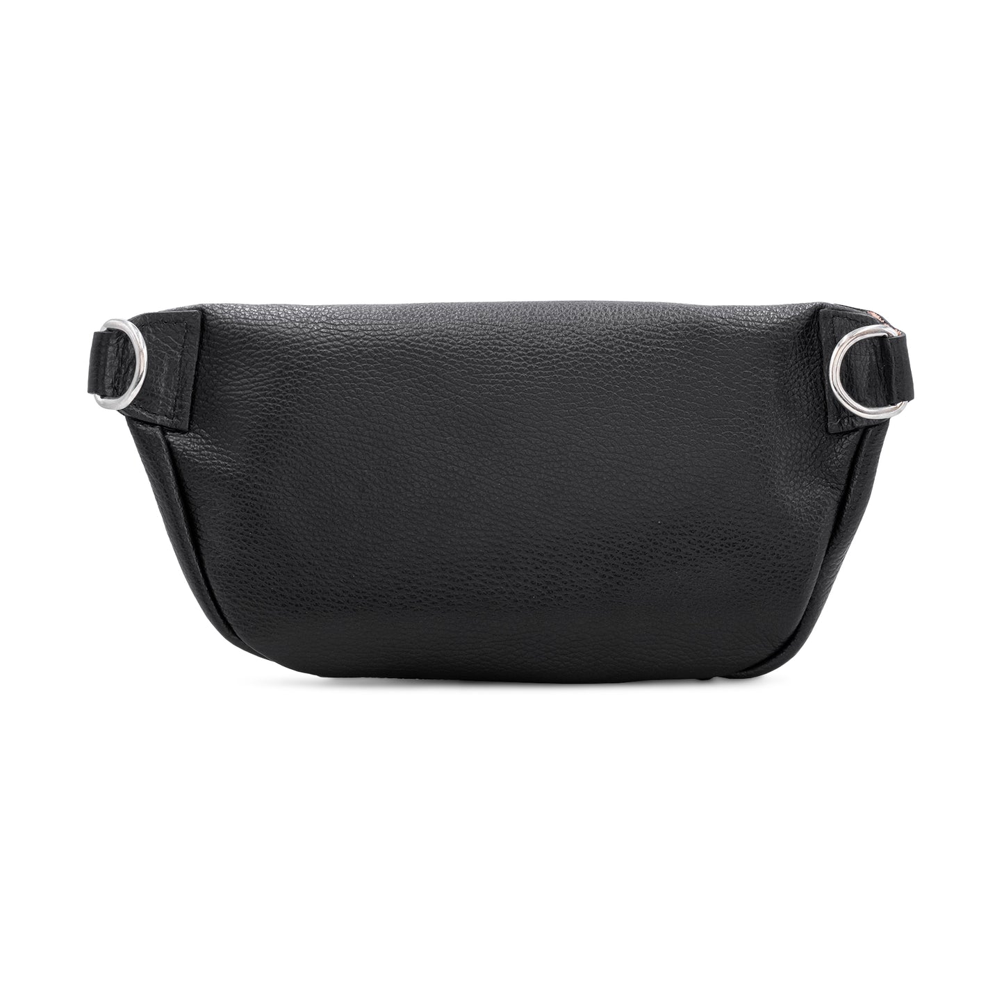 Leather Sling Bag with Purse Black