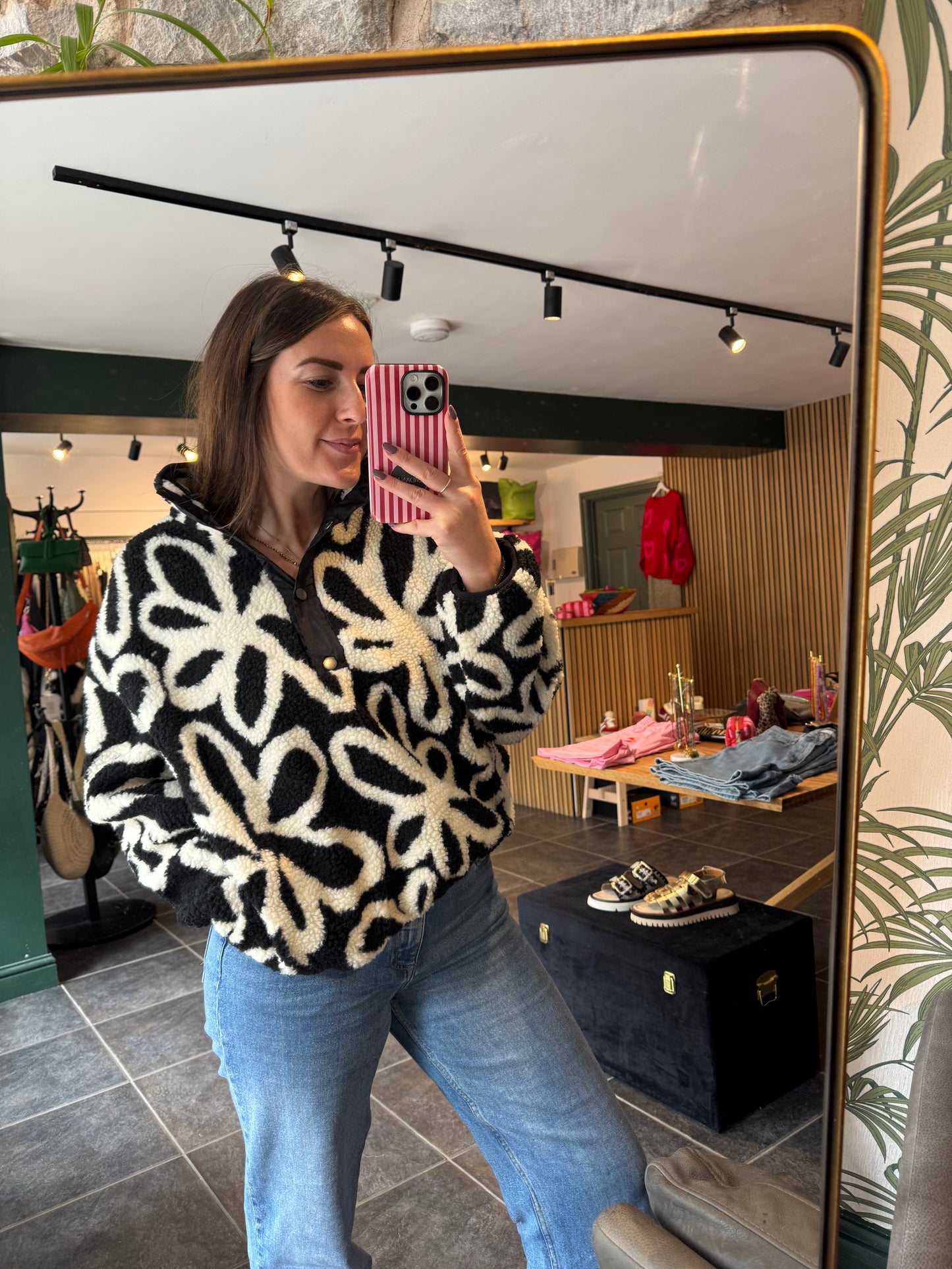 ONLAMY AOP TEDDY JACKET