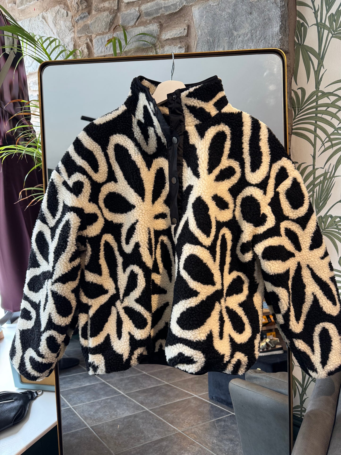 ONLAMY AOP TEDDY JACKET
