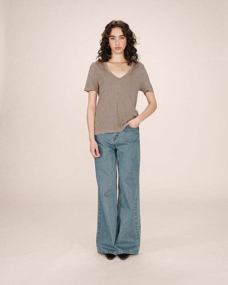STARDUST TEE SHIRT GREIGE