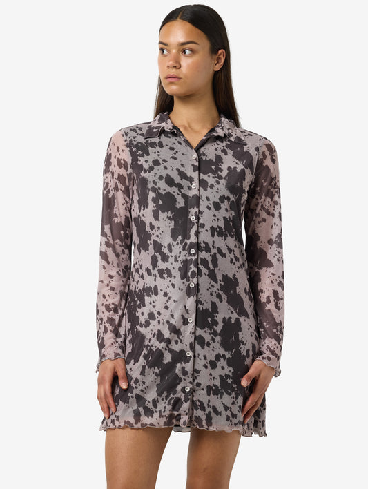 NMGRACIE MESH SHIRT DRESS