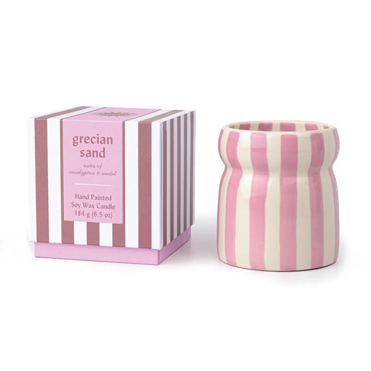 Paddywax Cabana Lavender Ceramic Candle - Grecian Sand