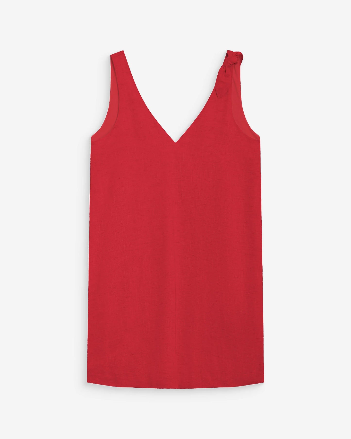 WYNETTE FLARED SHORT LINEN DRESS