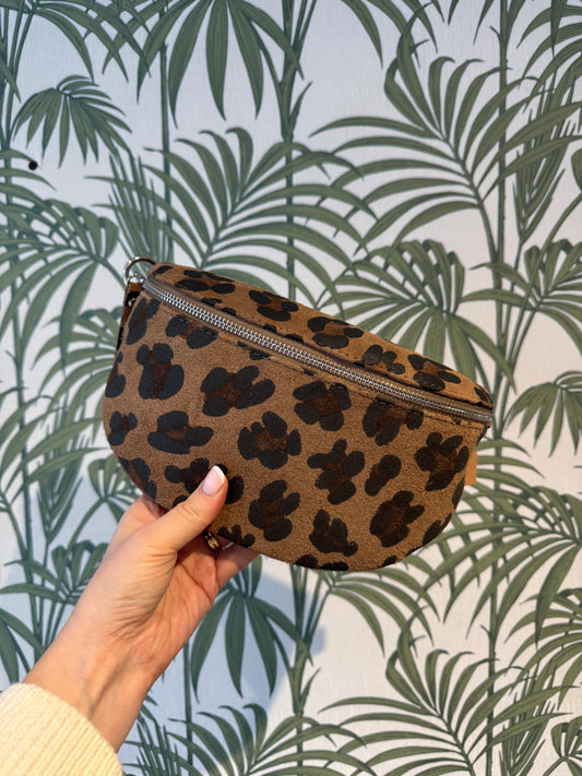 Suede Leather Medium Bum Bag