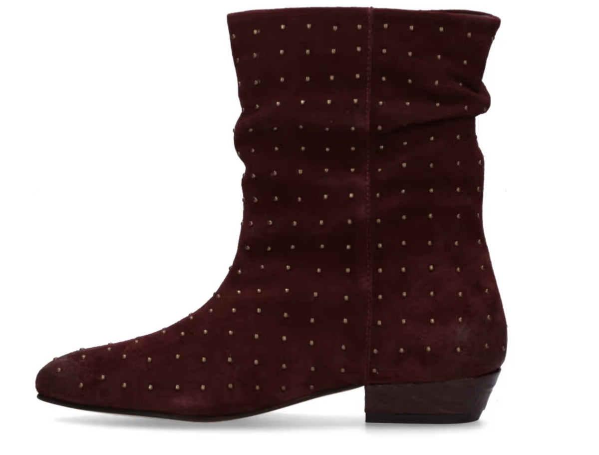 Amina Stud Burgundy