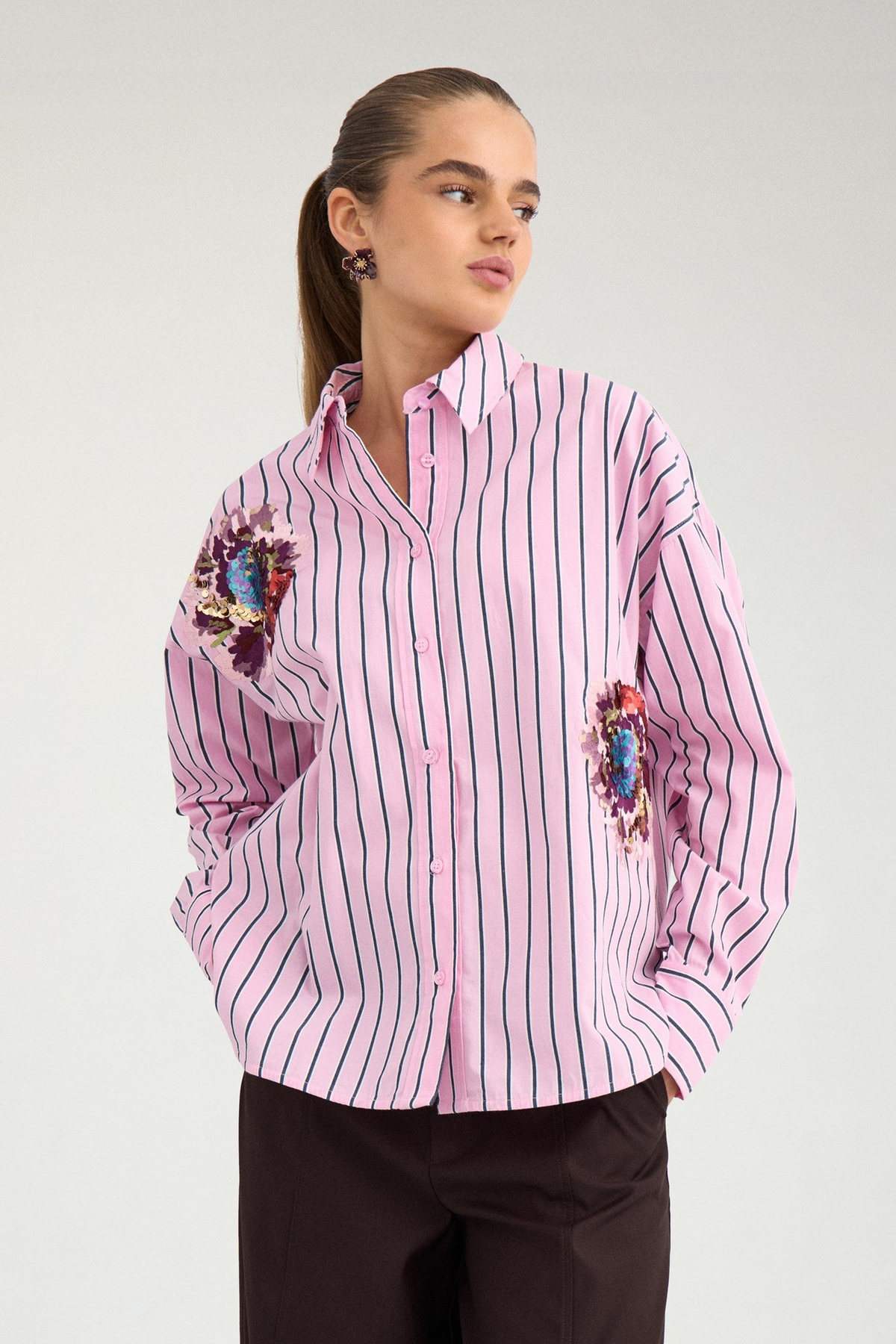 NUELFA OVERSIZE SHIRT - Bonbon