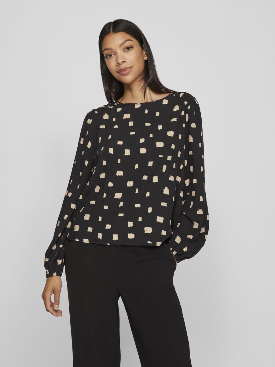 VILANA O- NECK DETAIL TOP