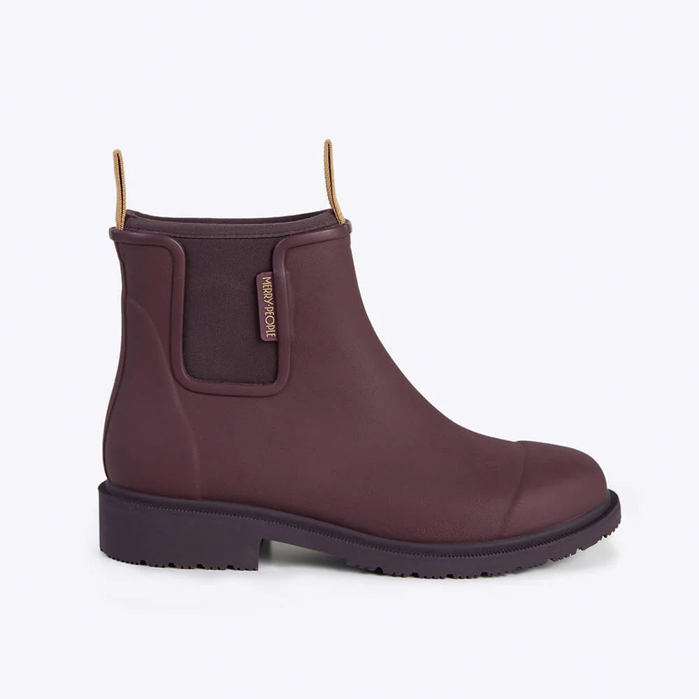 Bobbi Ankle Wellies Dark Cherry