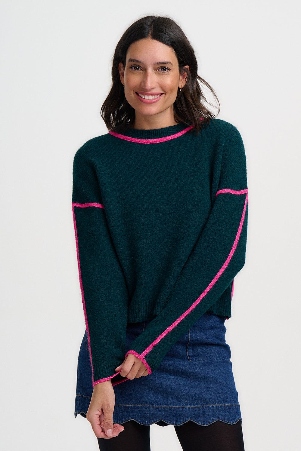 Rozalia Jumper - Dark Jade Green