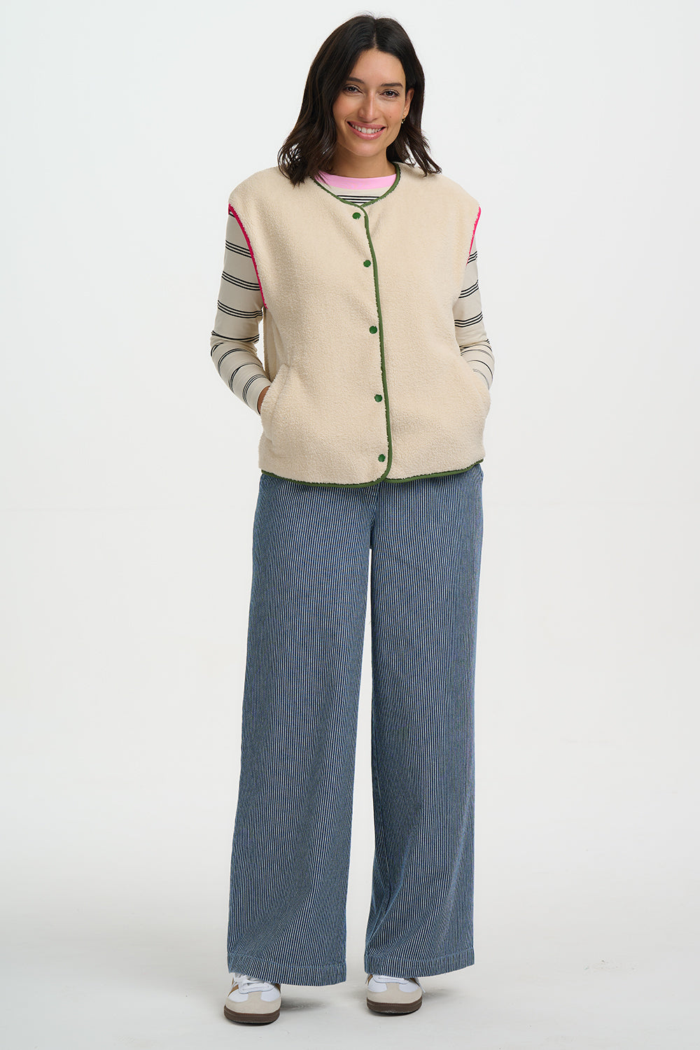 Sophie Fleece Gilet - Oatmeal