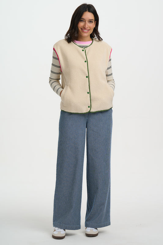 Sophie Fleece Gilet - Oatmeal