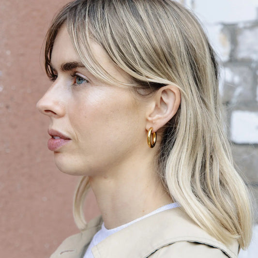 Gold Bold Hoop Earrings