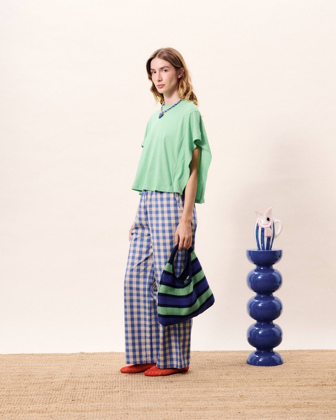 MARIS TROUSERS AZURE BLUE