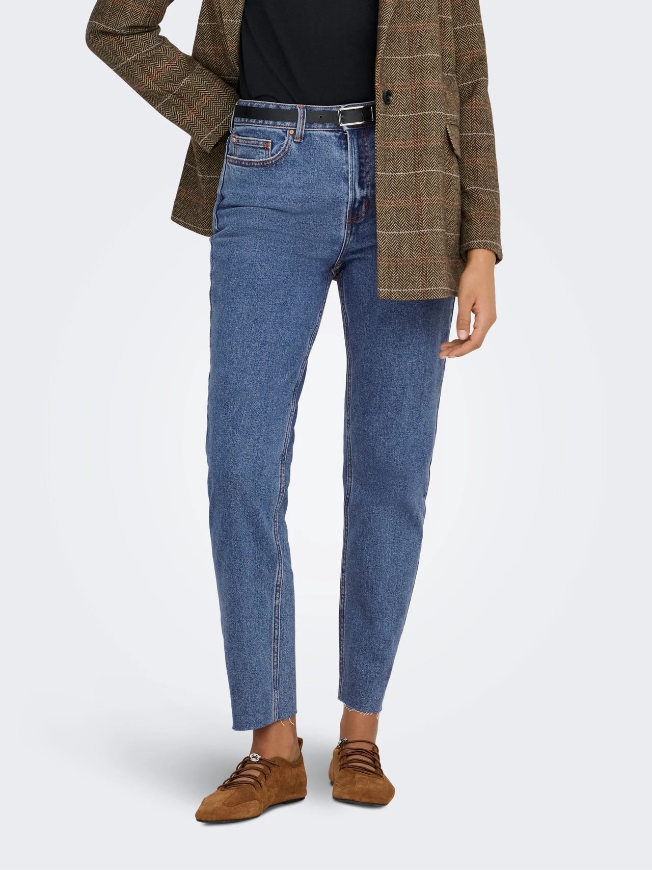 ONLEMILY HIGH WAIST STRAIGHT FIT DARK BLUE