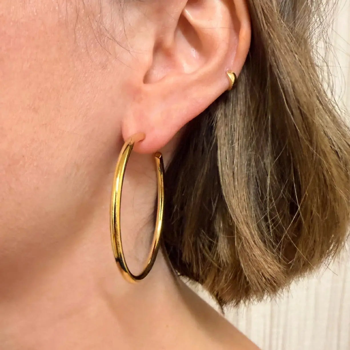 Everyday Large Classic Gold Hoops