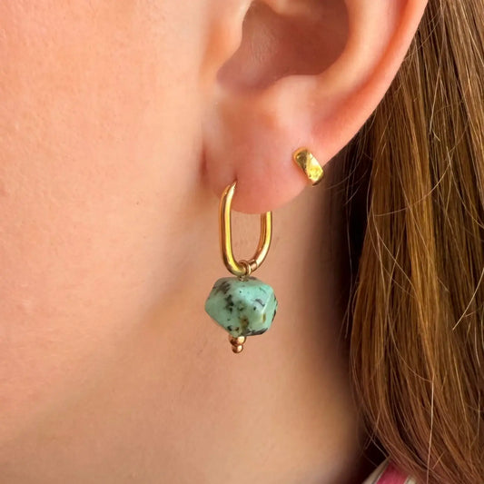 Everyday Oval Turquoise Earrings