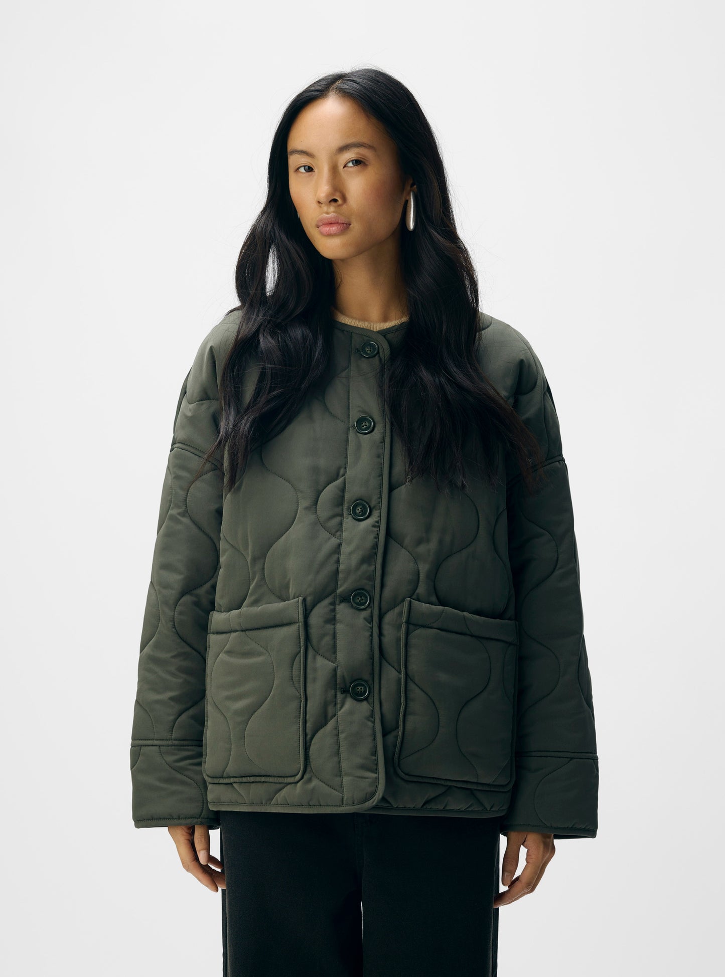 OBJALLIE LS LO QUILTED JACKET