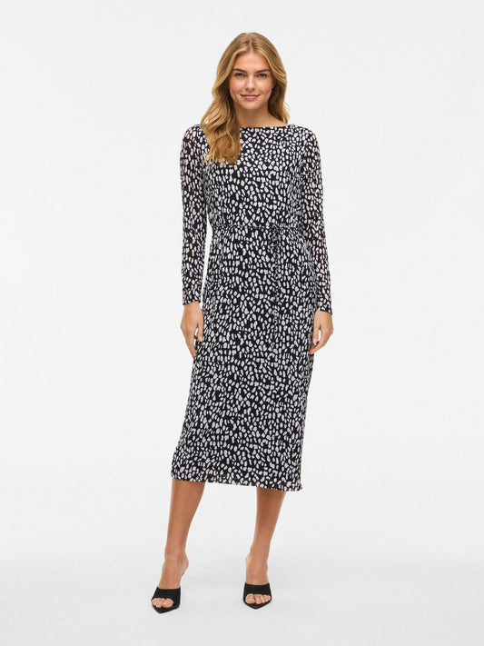 VILARINE BOATNECK MIDI DRESS