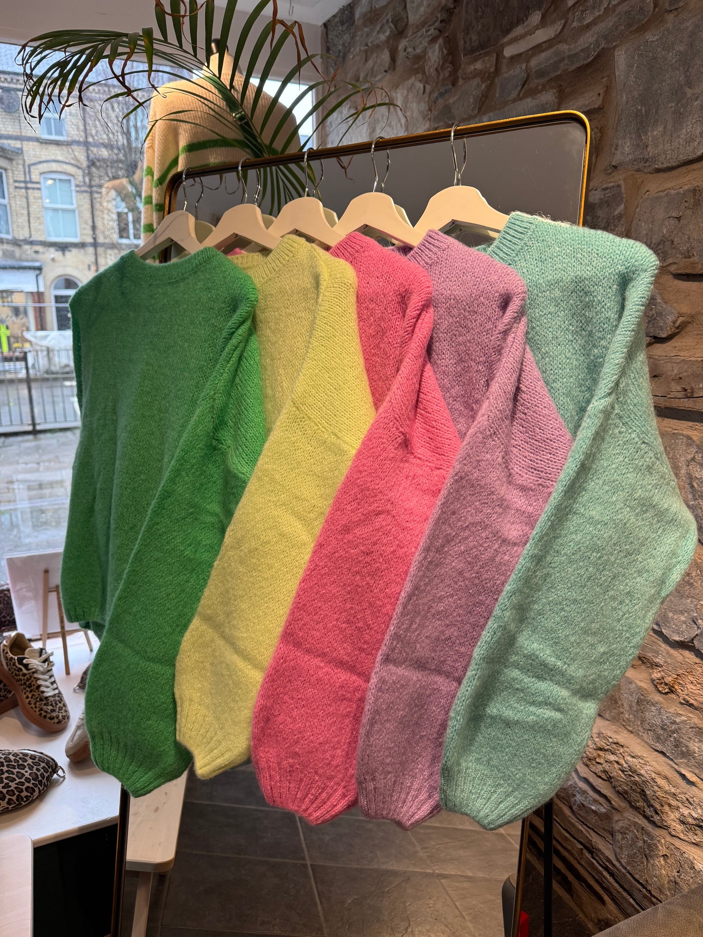 Bellerina Mohair Balloon Sleeve Jumper Emerald