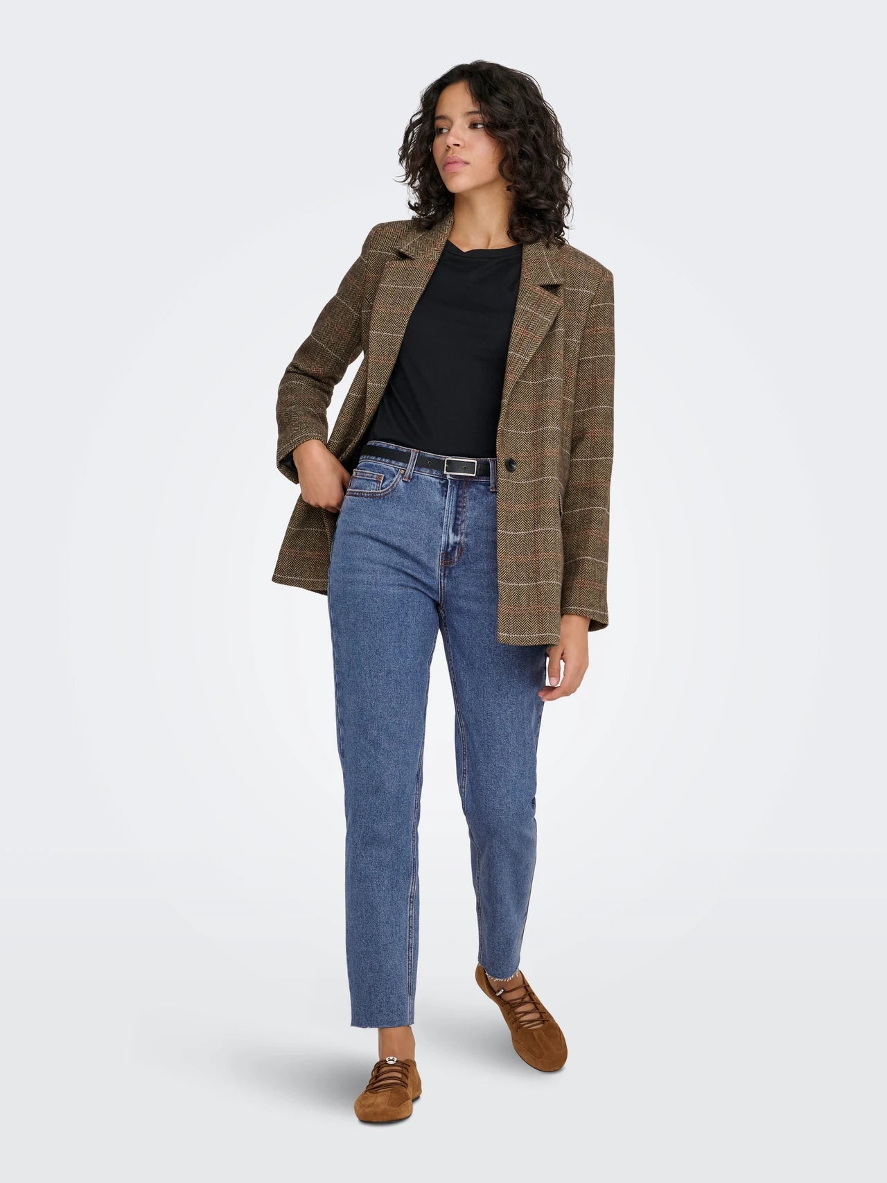 ONLEMILY HIGH WAIST STRAIGHT FIT DARK BLUE