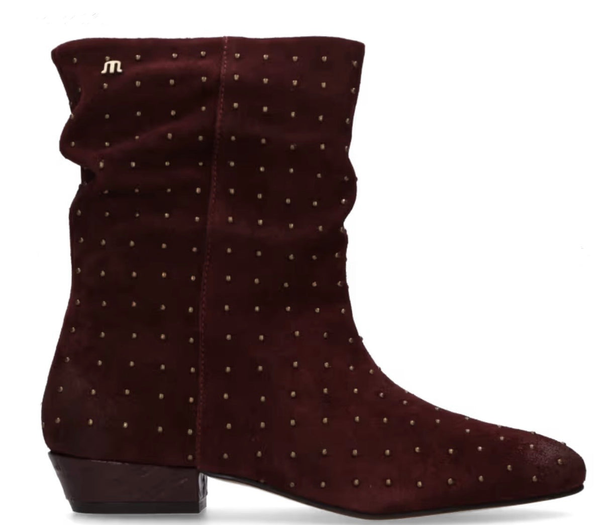 Amina Stud Burgundy