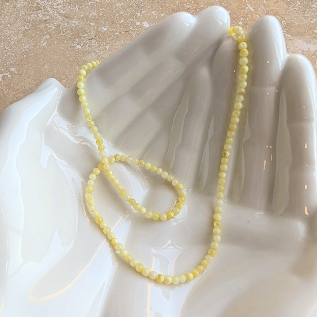 Everyday Mini Beaded Necklace: Lilac