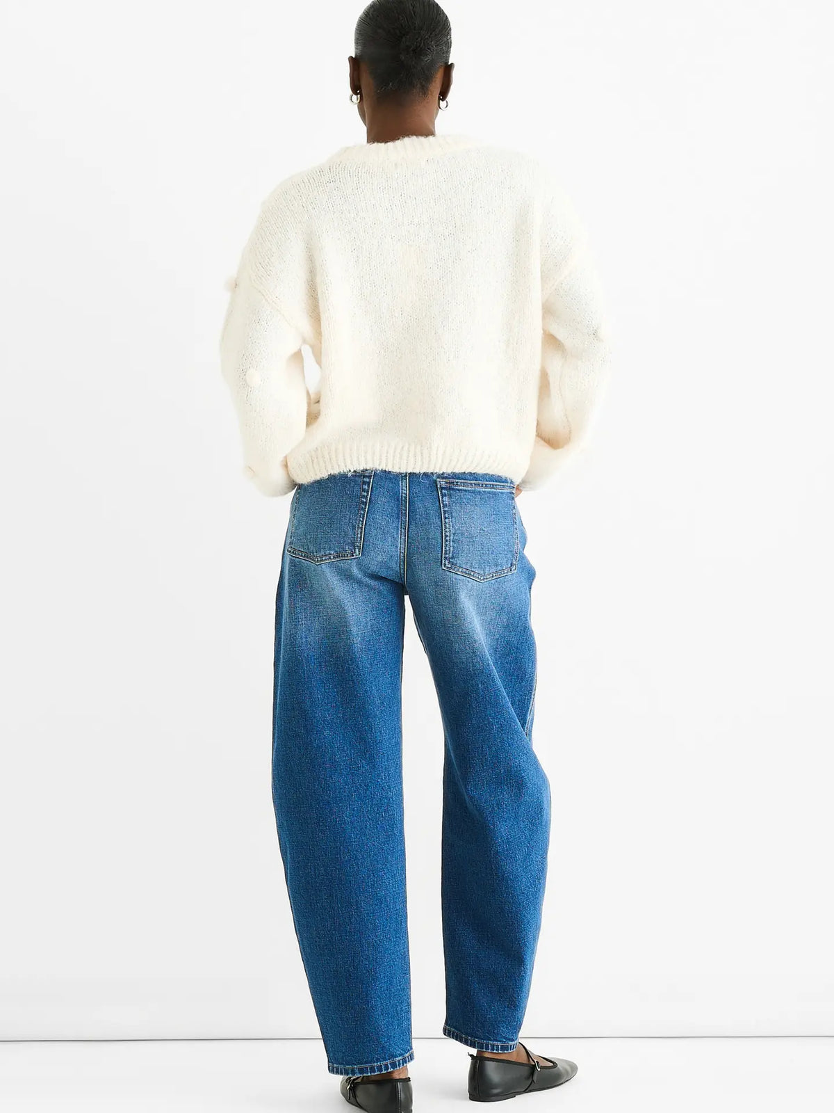 Cream Wool Mix Oversized Knit Jumper