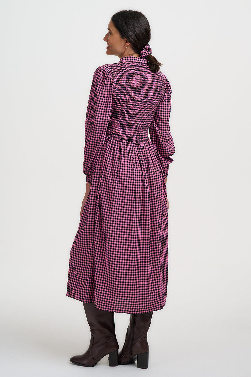 Diana Shirred Midi Dress