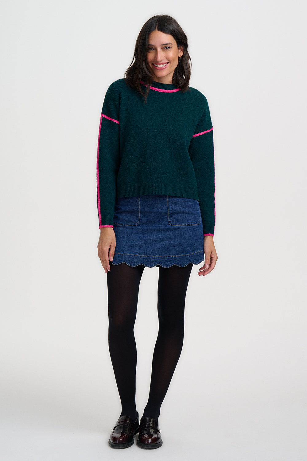 Rozalia Jumper - Dark Jade Green