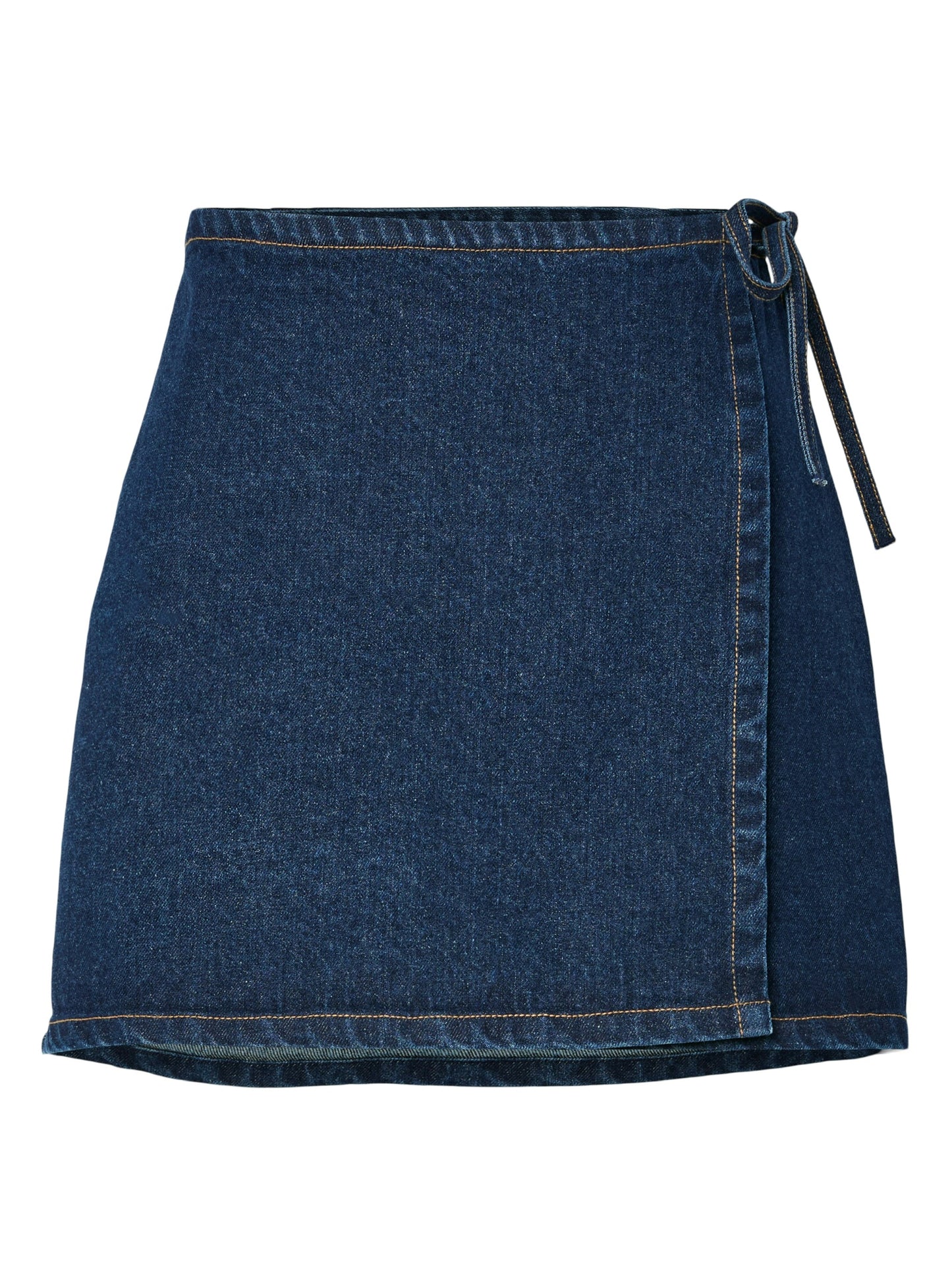 PCFLORA MW WRAP DENIM SKIRT