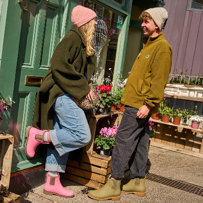 Bobbi Ankle Wellies Musk Pink