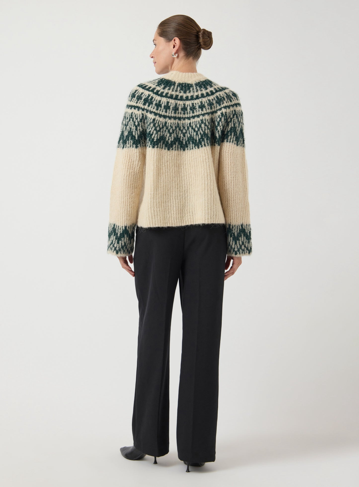 YASLIRI WOOL BLEND KNIT PULLOVER