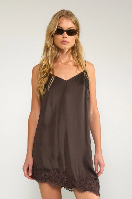 NUNADINE DRESS - Black Coffee