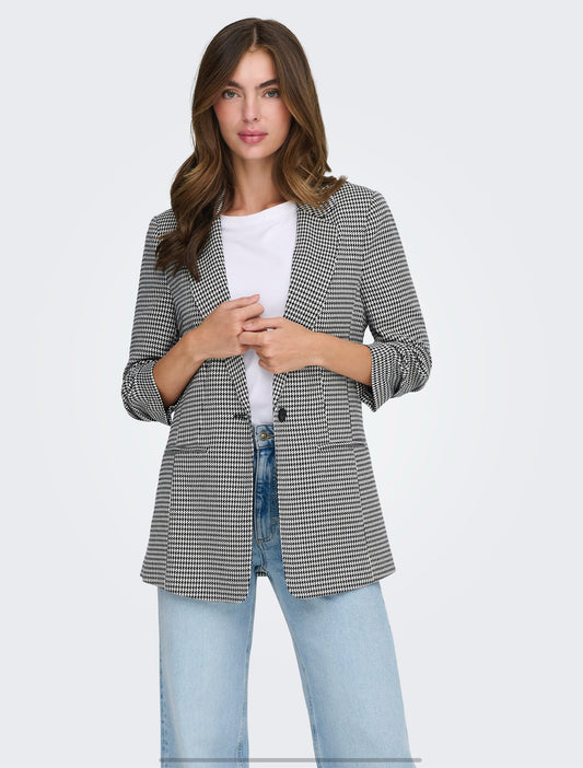 ONLLETTIE LIFE 3/4 CHECK BLAZER