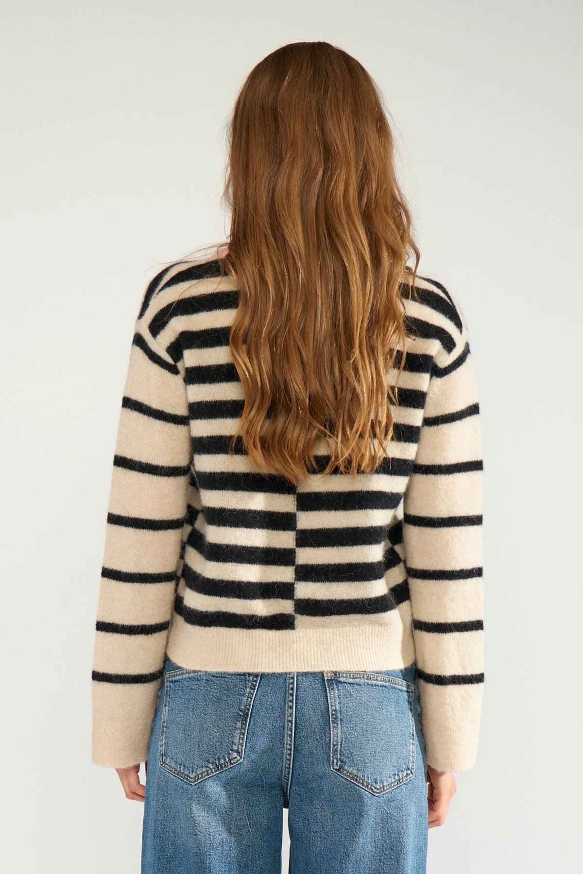NURIETTE BLOCK STRIPE PULLOVER