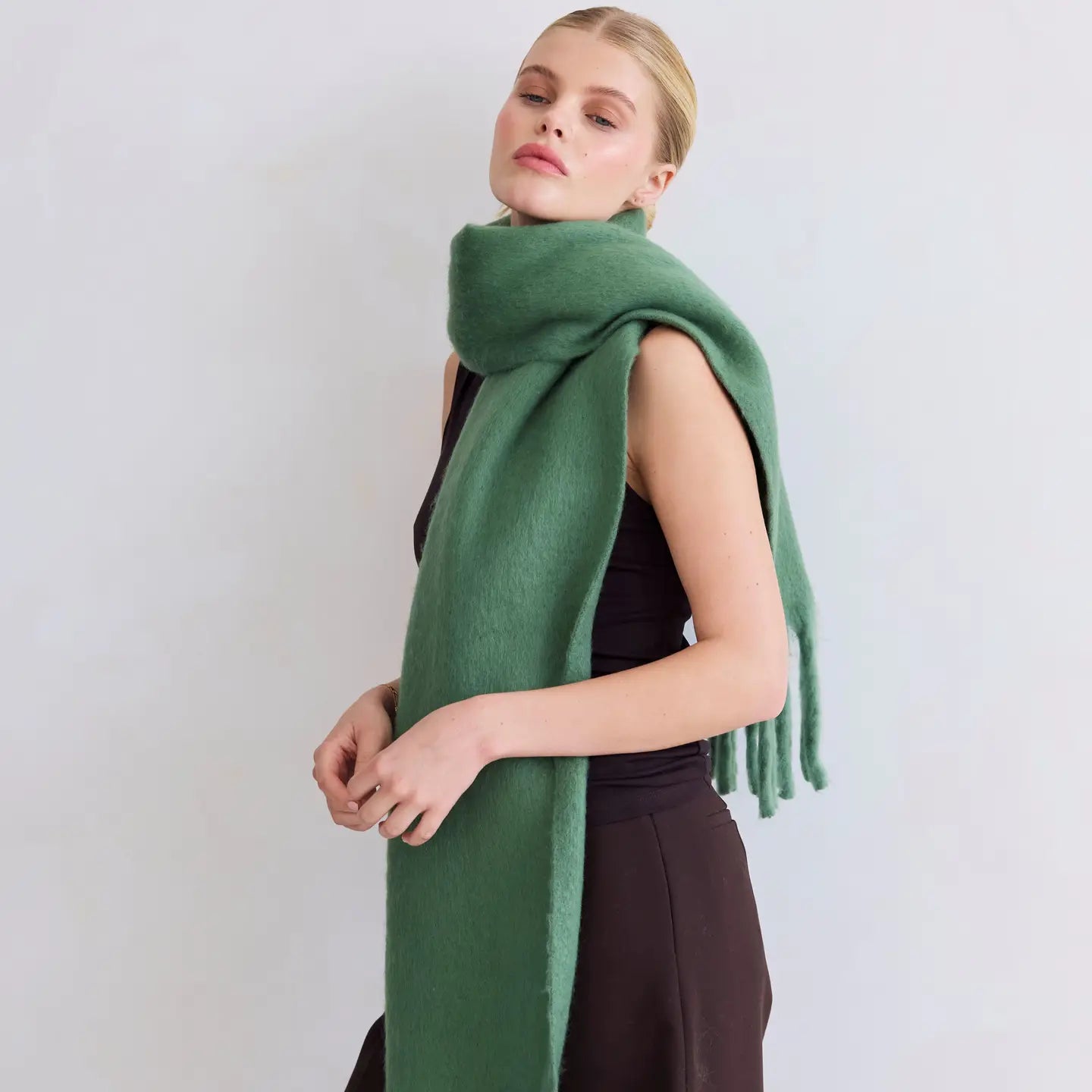 The Stockholm Scarf - 100% Recycled - Forest Fern