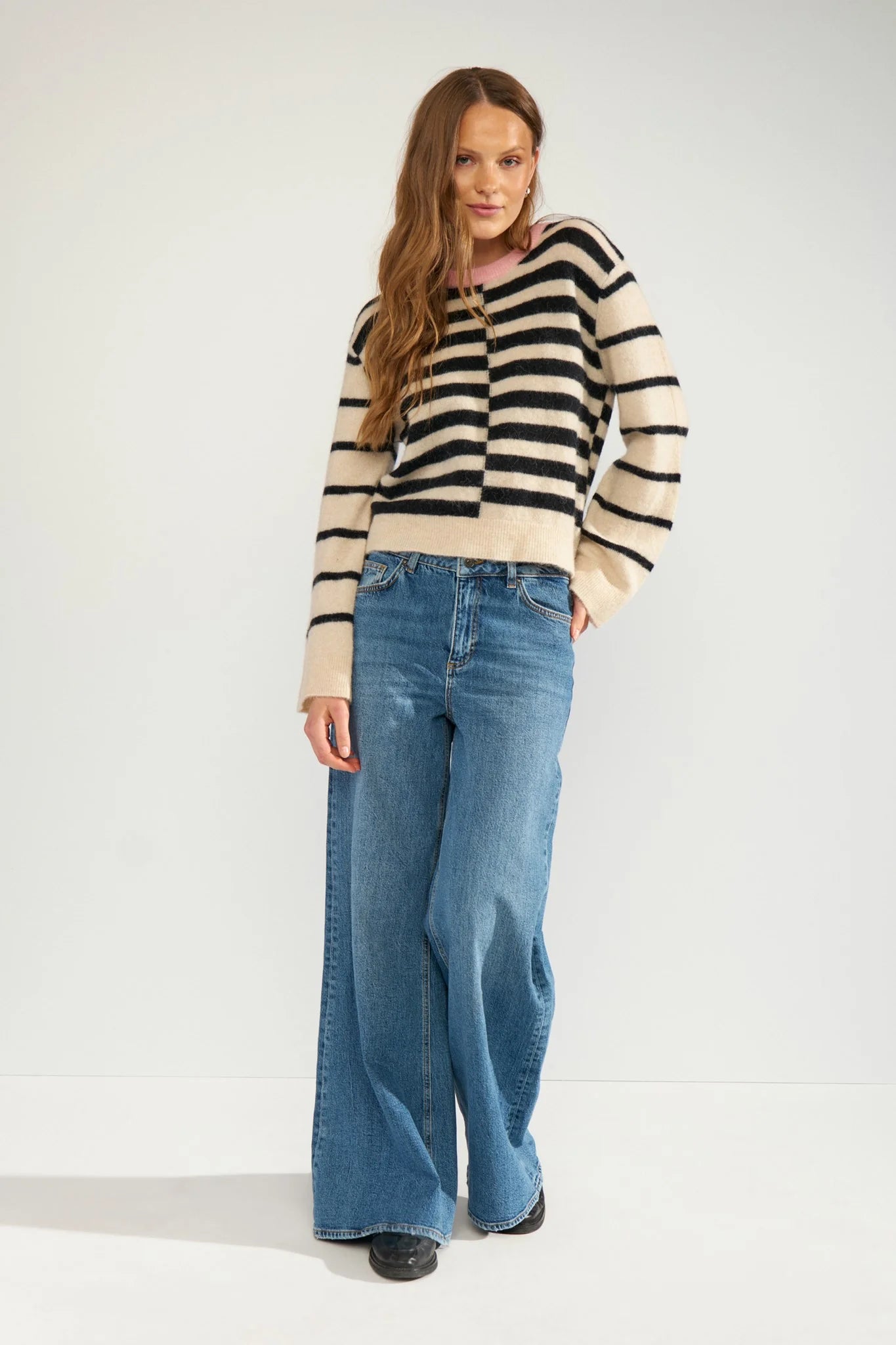 NURIETTE BLOCK STRIPE PULLOVER