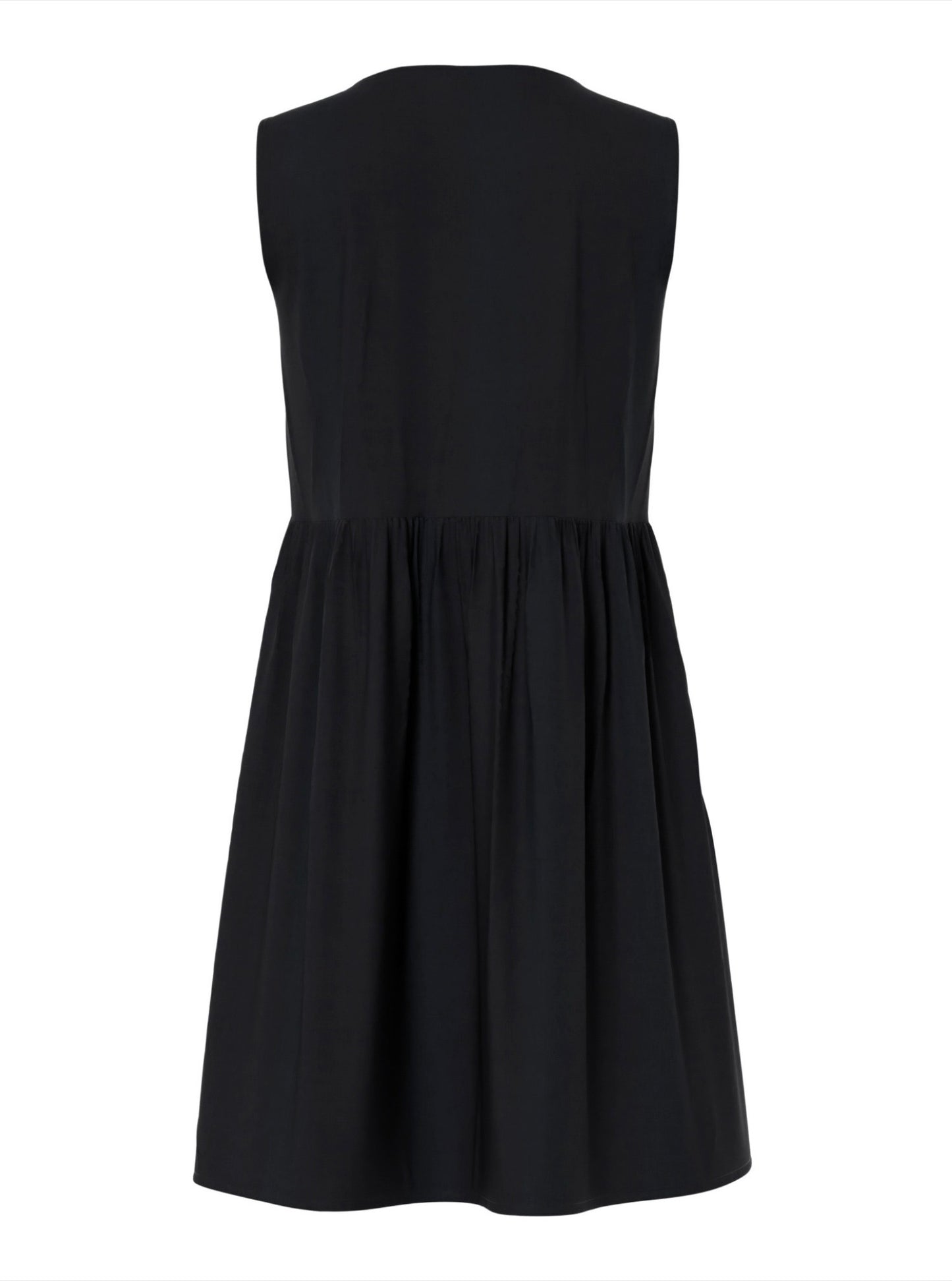 PCJOLLY TIE SHORT DRESS BLCK