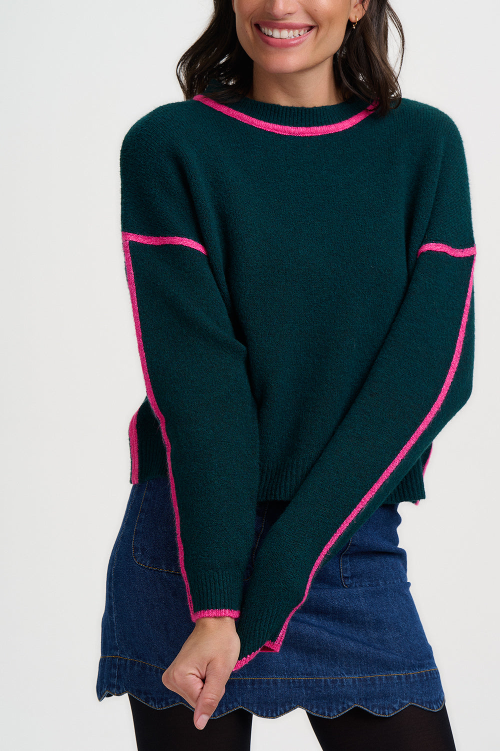 Rozalia Jumper - Dark Jade Green